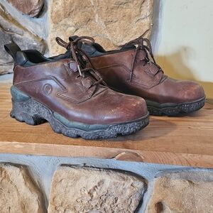 Men's Brown Leather Hiking Shoes